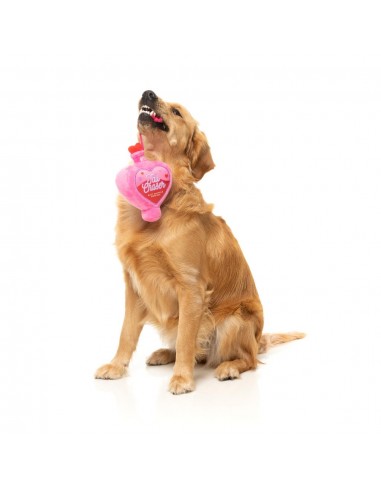 FuzzYard Love Tail Chaser Perfume plush dog toy, perfume bottle