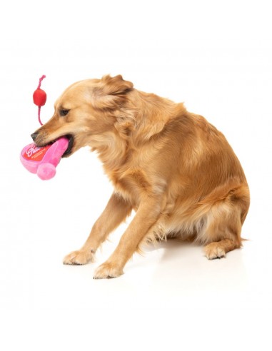 FuzzYard Love Tail Chaser Perfume plush dog toy, perfume bottle