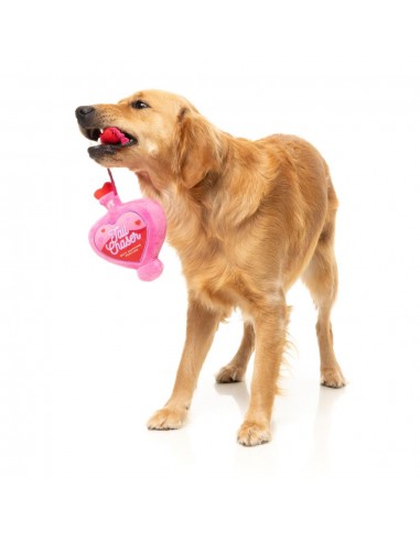 FuzzYard Love Tail Chaser Perfume plush dog toy, perfume bottle