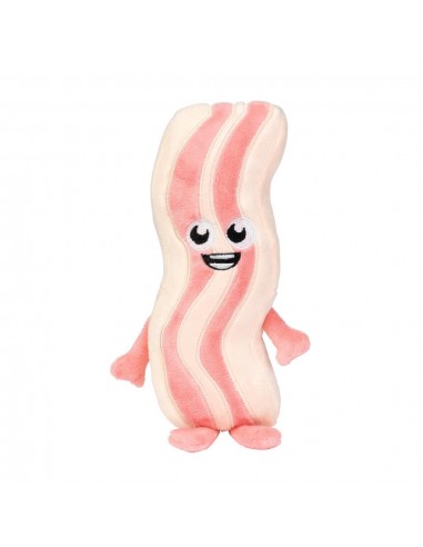 FuzzYard Meat Heads Kevin Bacon-Strip Plush Dog Toy with Squeaker
