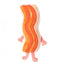 FuzzYard Meat Heads Kevin Bacon-Strip Plush Dog Toy with Squeaker