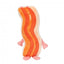 FuzzYard Meat Heads Kevin Bacon-Strip Plush Dog Toy with Squeaker
