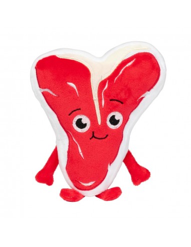 FuzzYard Meat Heads Tim Tee-Bowne Plush Dog Toy with Squeaker
