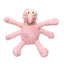 FuzzYard Nasties Scratchette pink flea plush dog toy (size L)