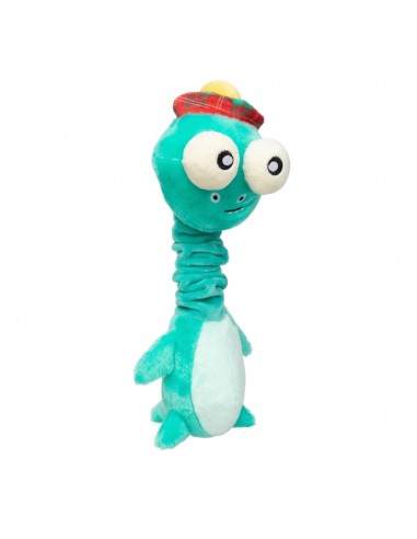 FuzzYard Neck Minnits Loch Neck Monster Plush Dog Toy with Stretchy Neck