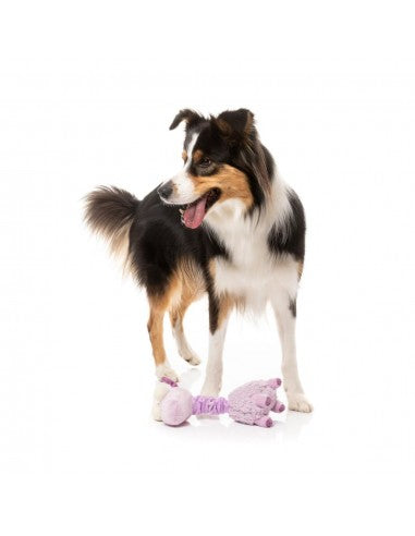 FuzzYard Neck Minnits Neckita Llama Plush Dog Toy with Stretchy Neck