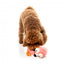 FuzzYard Neck Minnits Neckole Flamingo Plush Dog Toy with Stretchy Neck