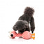 FuzzYard Neck Minnits Neckole Flamingo Plush Dog Toy with Stretchy Neck