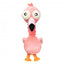 FuzzYard Neck Minnits Neckole Flamingo Plush Dog Toy with Stretchy Neck
