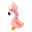 FuzzYard Neck Minnits Neckole Flamingo Plush Dog Toy with Stretchy Neck