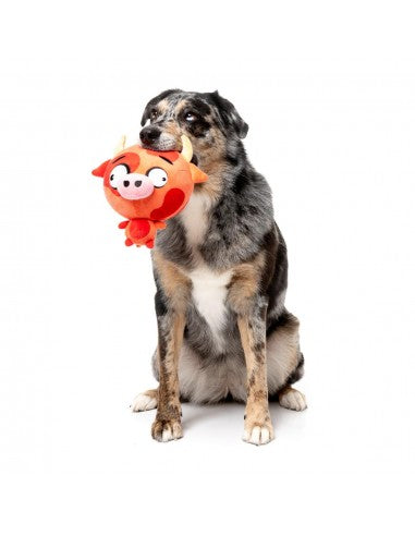FuzzYard Noggins Moo Hammad Ali Squeaky Plush Dog Toy