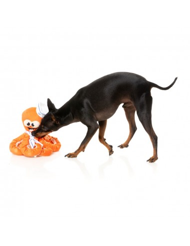 FuzzYard Octo-Pose Sailor Squiggles Octopus Squeaky Plush Dog Toy