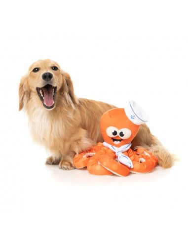 FuzzYard Octo-Pose Sailor Squiggles Octopus Squeaky Plush Dog Toy