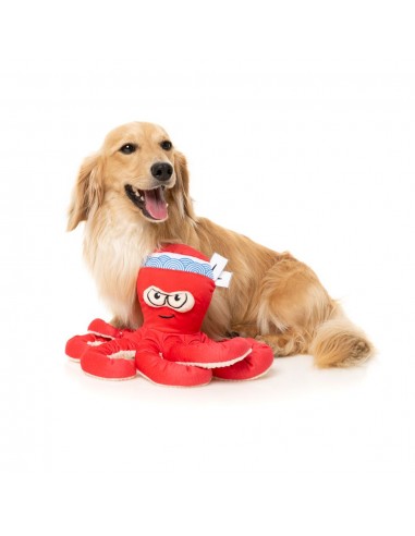 FuzzYard Octo-Pose Takoyaki Octopus Squeaky Plush Dog Toy