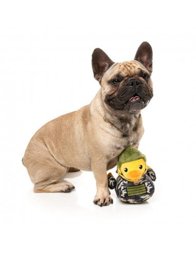 FuzzYard Commanduck Squeaky Plush Dog Toy