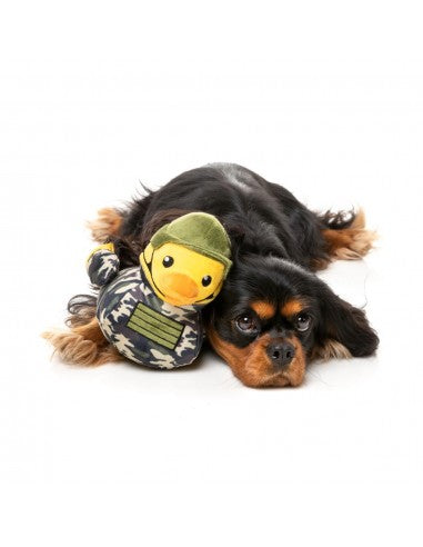 FuzzYard Commanduck Squeaky Plush Dog Toy