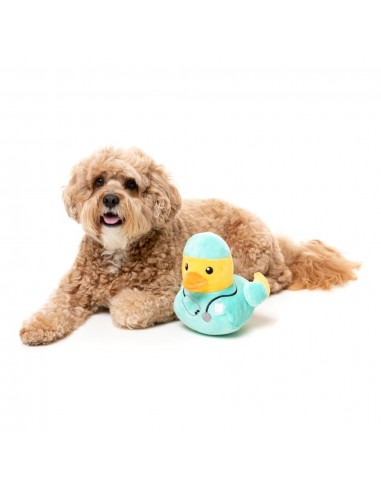 FuzzYard Ducktor Squeaky Plush Dog Toy