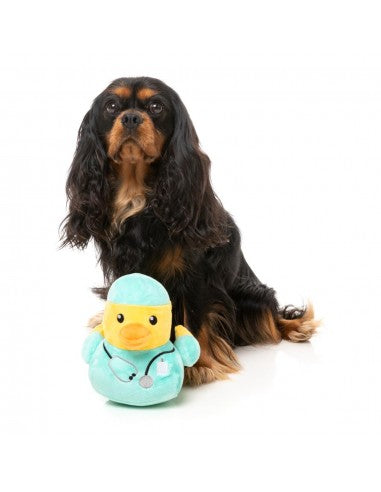 FuzzYard Ducktor Squeaky Plush Dog Toy