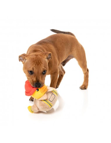 FuzzYard Firequacker duck plush dog toy with squeaker