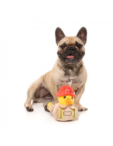 FuzzYard Firequacker duck plush dog toy with squeaker