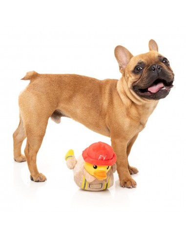 FuzzYard Firequacker duck plush dog toy with squeaker