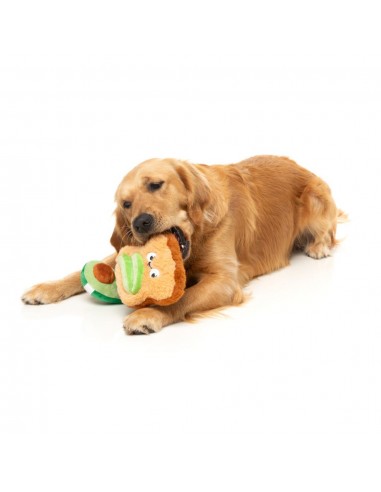 FuzzYard avocado and toast plush dog toys, pack of 2