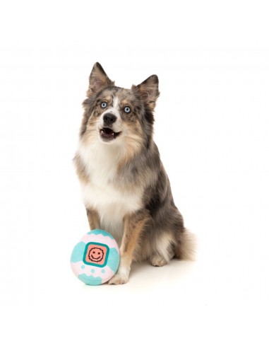 Squeaky plush dog toy FuzzYard Retro Tamadogchi