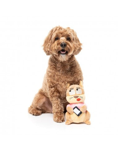 Squeaky squirrel plush dog toy FuzzYard Ashleigh