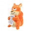 Squeaky squirrel plush dog toy FuzzYard Karen