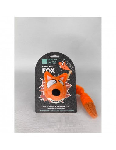 FuzzYard The Yeetz Farewell Fox Plush Dog Toy with Squeaker