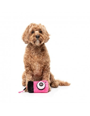 FuzzYard Y2K Digicam plush dog toy, digital camera
