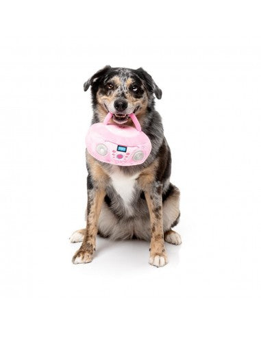 FuzzYard Y2K Portable CD Player plush dog toy, CD player