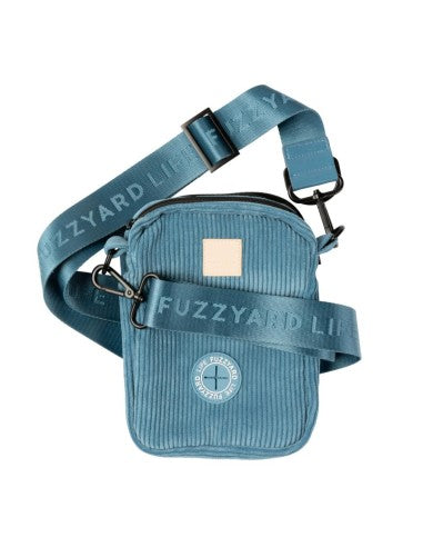 Corduroy dog walking bag FuzzYard Life French Blue