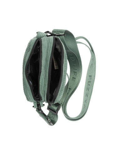 Corduroy dog walking bag FuzzYard Life Myrtle Green