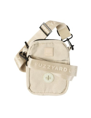 Corduroy dog walking bag FuzzYard Life Sandstone