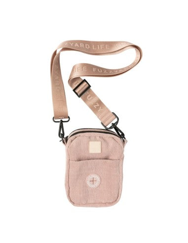 Corduroy dog walking bag FuzzYard Life Soft Blush
