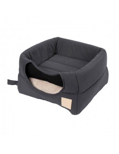 Cotton Cat Cave Bed FuzzYard Life Slate Grey