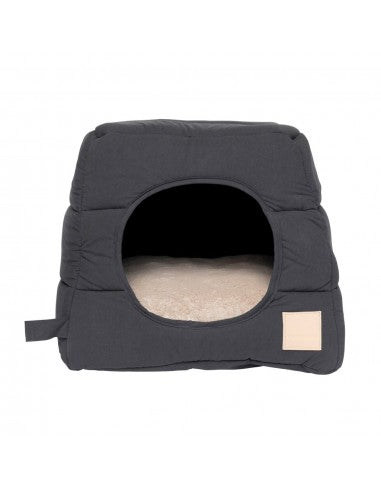 Cotton Cat Cave Bed FuzzYard Life Slate Grey