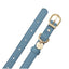 FuzzYard Atelier French Blue vegan leather dog collar (size M)