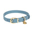 FuzzYard Atelier French Blue vegan leather dog collar (size M)