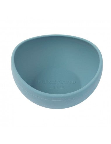 FuzzYard Life French Blue silicone dog bowl (size M)