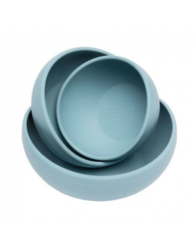 FuzzYard Life French Blue silicone dog bowl (size S)