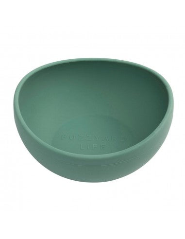 FuzzYard Life Myrtle Green silicone dog bowl (size M)