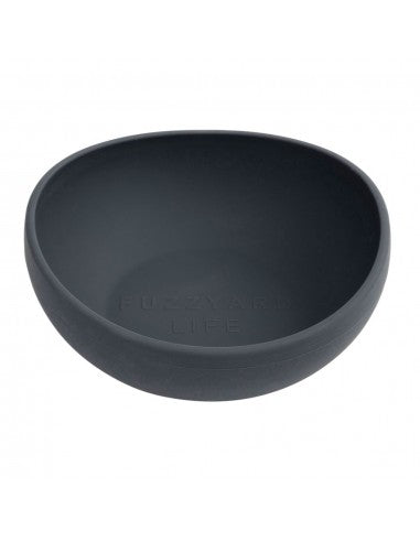 FuzzYard Life Slate Grey silicone dog bowl (size L)