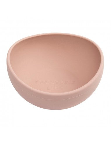 FuzzYard Life Soft Blush silicone dog bowl (size M)