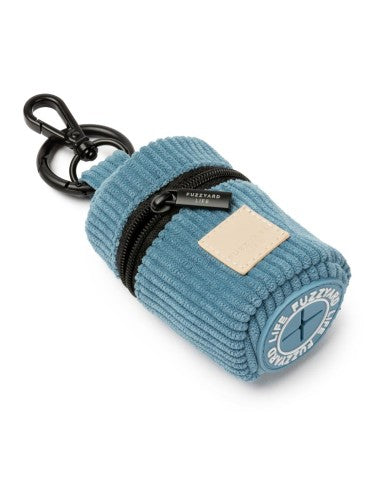 FuzzYard Life Corduroy Dog Poo Bag Dispenser in French Blue