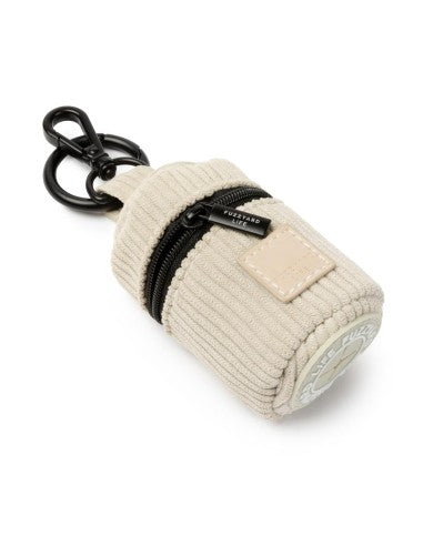 FuzzYard Life Corduroy Dog Poo Bag Dispenser in Sandstone