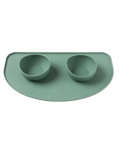 FuzzYard Life Silicone Dog Bowl Mat in Myrtle Green