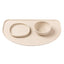 Silicone dog bowl mat FuzzYard Life Sandstone