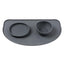 Silicone dog bowl mat FuzzYard Life Slate Grey